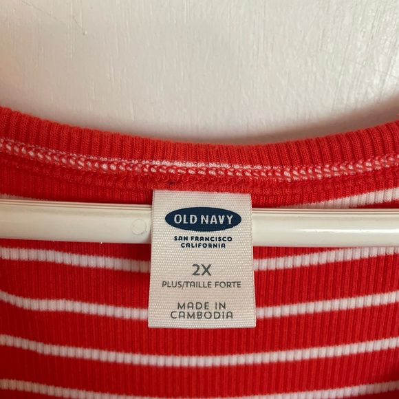 Old Navy Striped Cold Shoulder Dress - Size 2X - Picture 4 of 14